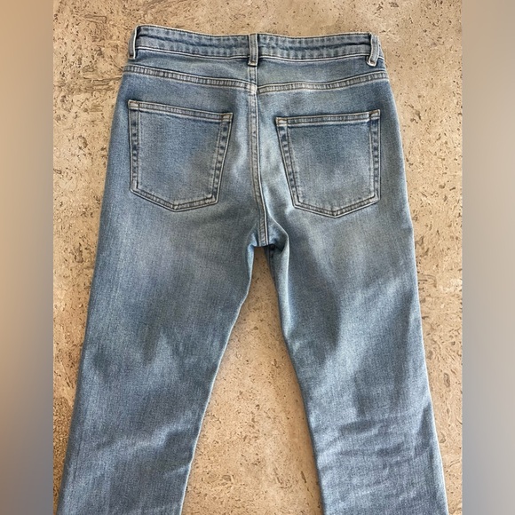 ACNE STUDIOS Row Clean Light Vintage Wash Cropped Jeans - Picture 4 of 8